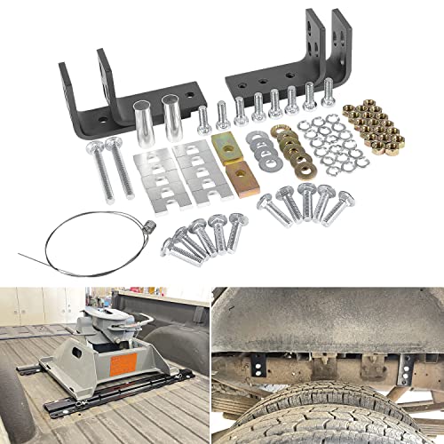 30035 Fifth Wheel Hitch Installation Kit with Hardware and Brackets for Reinstallation of Full-Size Trucks Replacement Part #30035, 58058 (10-Bolt Design)