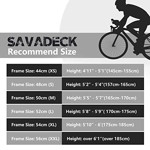 SAVADECK Phantom 2.0 Carbon Fiber Road Bike 700C Racing Bicycle with Ultegra 8000 22 Speed Group Set, 25C Tire and Fizik Saddle (New Red - 78mm Wheels, 540MM)