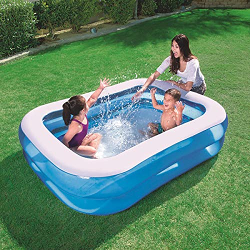 Inflatable Swimming Pools, Inflatable Kiddie Pools, Family Swimming Pool, Swim Center for Kids, Adults, Toddlers, Garden, Backyard, Wear-Resistant Thickened Swimming Pool (79" X 53" X 20")