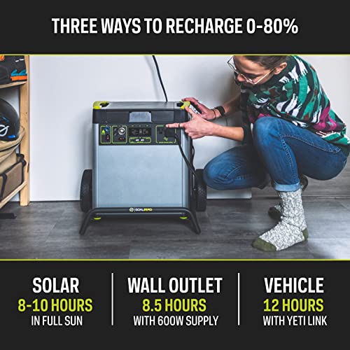 Goal Zero Yeti 6000X Portable Power Station for Homes, 6000 Watt-Hours, Solar-Powered Generator with USB-A/USB-C Ports and AC Outlets (Solar Panel Not Included), Portable Emergency Power Supply