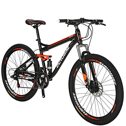 Mountain Bike Men 27.5 Adult 17 inch Frame Orange (Spoke)