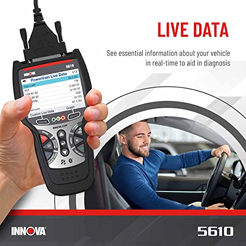 INNOVA 5610, Newest 2022 OBD2 Bidirectional Scan Tool with Free Lifetime Updates, Easy-to-Use OE-Level All ECU Scan, Special Functions, Active Tests, Service Resets, Get Free TSBs on iPhone & Android