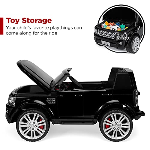 Best Choice Products 12V 3.7 MPH 2-Seater Licensed Land Rover Ride On Car Toy w/Parent Remote Control, MP3 Player - Black