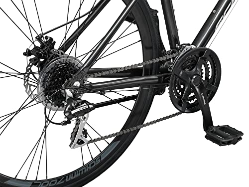 Schwinn Volare Mens and Womens Hybrid Road Bike, 28-Inch Wheels, Lightweight Aluminum Frame, Multiple Colors
