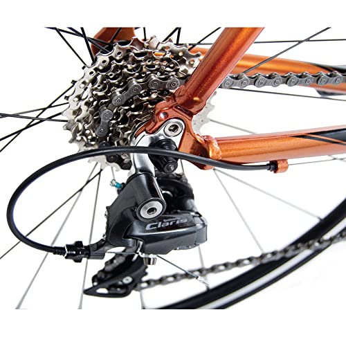 Tommaso Imola Endurance Aluminum Road Bike, Shimano Claris R2000, 24 Speeds - Burnt Orange - Medium