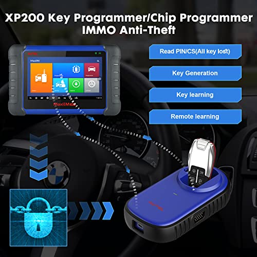 Autel IM508 Key Fob Programming Tool with XP200 Programmer, Bi-Directional Control, 28+ Special Service Full System Scan Tool with IMMO, Alternative to MaxiIM IM608, ABS Bleed, Injector Coding