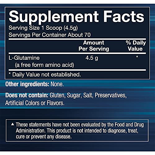 BodyTech Glutamine (Freeform Amino Acid) 4500 MG AntiCatabolic Recovery Agent, Unflavored (11 Ounce Powder)
