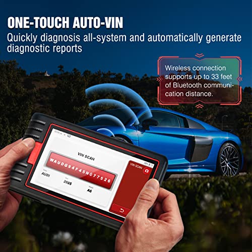 Thinkscan Max2 OE-Level Diagnostic Scan Tool, Wireless OBD2 Scanner with CAN-FD Protocol, Bi-Directional Control All System Diagnosis & 28+ Reset Function, AutoAuth for FCA SGW, Free Lifetime Update