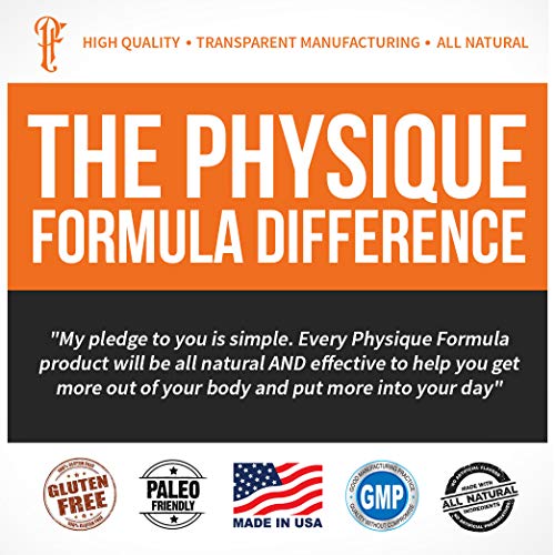 Physique Formula BCAA Powder-Artificial Sweetener Free Branched Chain Amino Acids Powder Orange Flavor. All Natural BCAAS Without Artificial Sweeteners 1.26 lb