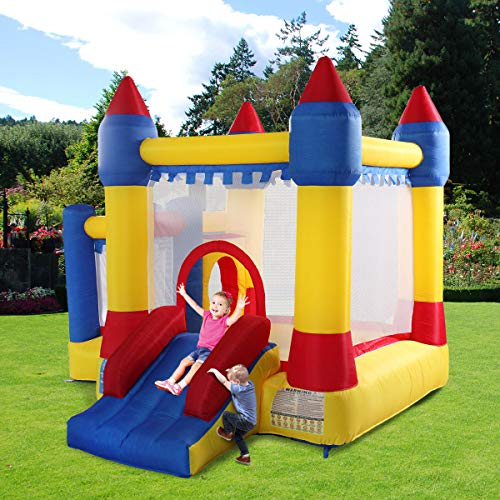 TOBBI Inflatable Bounce House Jumper for Kids,Bouncer Jumping Castle with Slide for Children 3-10,Outdoor and Indoor