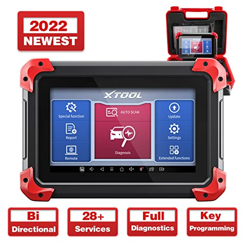 XTOOL D7 Diagnostic Scan Tool, 2022 Newest, Bi-Directional Control, 28+ Services, All System Diagnostic, Key Programming, Power Balance, EVAP Test, ABS Bleed, Injector Coding, Oil Reset, EPB, SAS, DPF