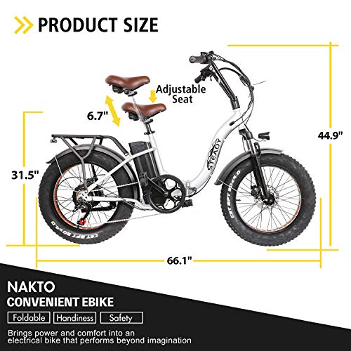 Electric Bikes for Adults, Dual Disc Brake Electric Mountain Bike, 20" 500W Motor Electric Bicycle&48V10AH Removable Lithium Battery
