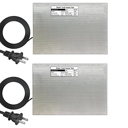 H&G lifestyles RV Holding Tank Heater Pad Use with Up to 50 Gallons Fresh Water 120V 12" x 18" Holding Tank Heating Pad with Constant temperature heating plate (Pack of 2)