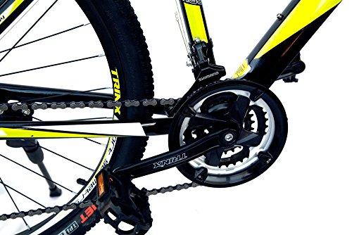 Trinx MTB Mens Mountain Bike 26 inch Shimano 21-Speed M136 Yellow, 19inch
