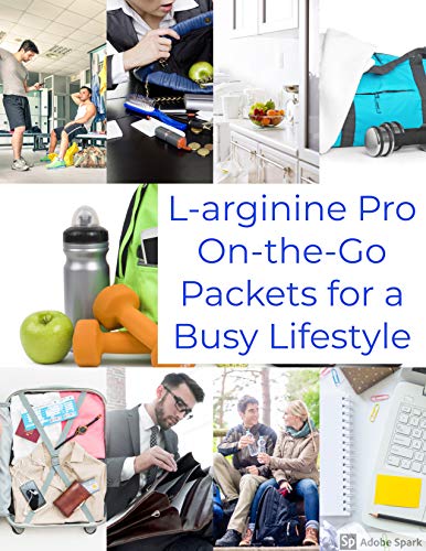 L-arginine Pro Supplement ON-The-GO Single Serve Travel Packets - 5,500mg of L-arginine Plus 1,100mg L-Citrulline (2 Bags (60 Packets), Raspberry)