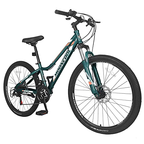 Adult Mountain Bike, 20/24/ 26 Inch Wheels Adult Bicycle, 7-21 Speeds Options, Bike for Mens Womens, MTB Bike with Double Disc Brake Suspension Fork, Multiple Colors