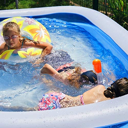 Inflatable Swimming Pools, Inflatable Pools, Family Swimming Pool, Swim Center for Adults, Garden, Backyard, Wear-Resistant Thickened Swimming Pool -79" X 59" X 20"