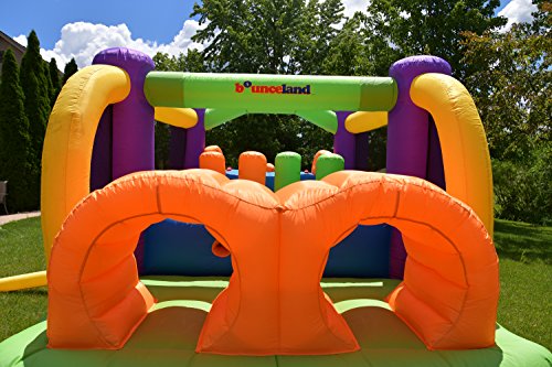 Bounceland Bounce House Inflatable Bouncer Obstacle Pro-Racer Combo Slides