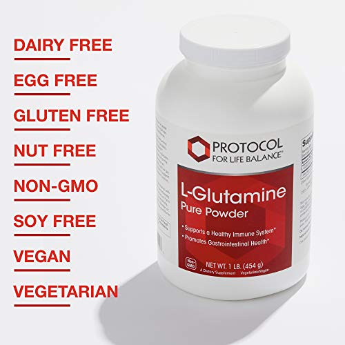 Protocol L-Glutamine - Pure Powder - Muscle Tissue, Gut Health, and Immune Support - 1 Pound