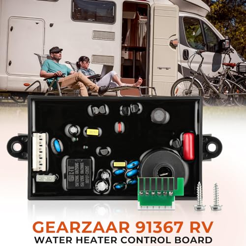 GEARZAAR 91367 RV Water Heater Control Circuit Board, Compatible for G6A-6E, G6A-7E, G6A-8E, GH6-6E, GH6-7E Replacement Number 93257, 93307, 91420, 91504, 93865, 91349