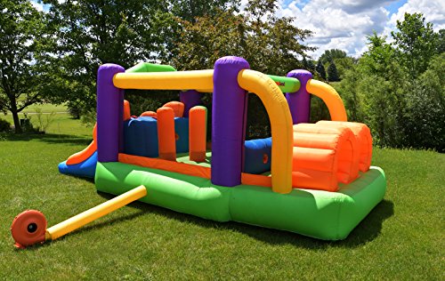 Bounceland Bounce House Inflatable Bouncer Obstacle Pro-Racer Combo Slides