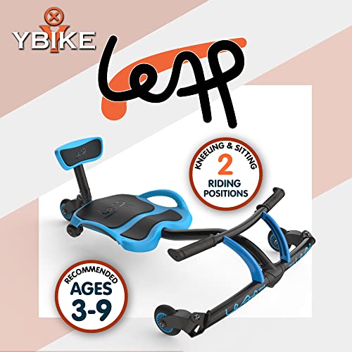 YBIKE Leap Self Propelled Ride On Drifting Racer Riding Toy for Boys and Girls Ages 4 – 9 - Blue