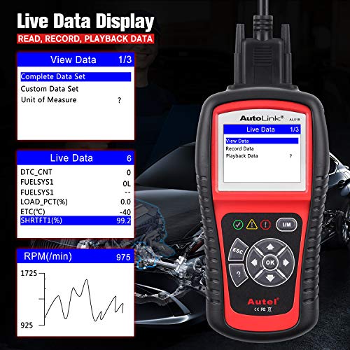 Autel AutoLink AL519 OBD2 Scanner Enhanced Mode 6 Check Engine Code Reader, Universal Car Diagnostic Tool with One-Click Smog Check, DTC Breaker, Upgraded Ver. of AL319
