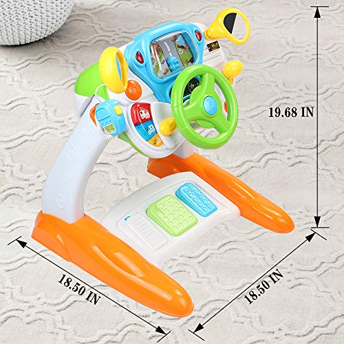 AMOSTING Pretend and Play Ride On Toys for Toddler Boys Girls Learning & Educational Baby Driver Toy Cars for Preschool Kids