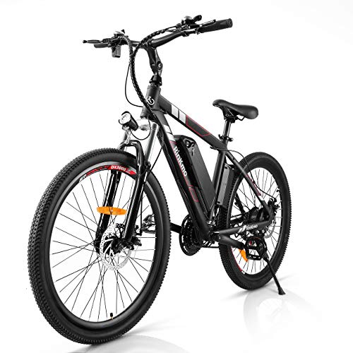 Electric Bike,Electric Mountain Bike for Adult,26''Electric Bicycle with 250W Motor, 36V 10Ah Battery,Professional 21 Speed Gears Disc Brakes Aluminum E-Bike