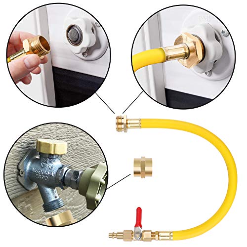 Hromee RV Winterize Sprinkler System Kit with Blowout Adapter for Motorhome Boat Camper and Travel Trailer: Air Compressor Quick-Connect Plug to 3/4" Garden Hose