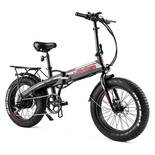 Electric Bike, 750W Motor 20" Fat Tire Electric Foldable Bikes for Adult, Shimano 7-Speed Snow Beach EBike with 13Ah Removable Lithium Battery, Folding Electric Bike Mountain Bike UL Certified
