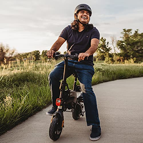 Electric Bike for Adults Teens,DYU S2 10" Mini Size Folding Electric Bicycle,Commuter City E-Bike with 240W Motor and 36V 10AH Lithium-Ion Battery,37-45 Miles Travel Range