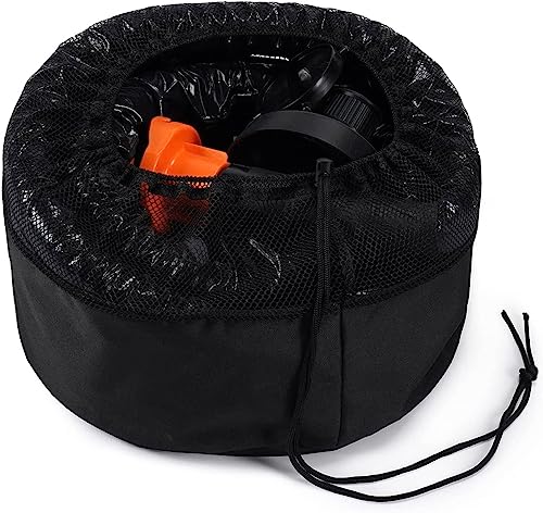 H&G lifestyles 20ft Heated Sewer Hose for RV Waste Hose Heater Anti-Freeze Prevent Freezing at -20℉ 3Inches Large Pipe Diameter Bayonet Fittings with Storage Bag for RVs Campers