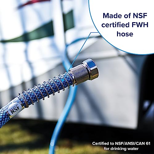 Camco TastePURE 35-Foot Premium Camper/RV Drinking Water Hose | Features a Heavy-Duty No-Kink Design with Strain Relief Ends & 5/8-Inch Inside Diameter | NSF Drinking Water Safe Certified (22843)