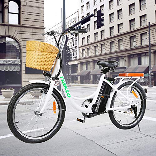 Trekpower 22" 250W 36V 10A Electric Bicycles [1 Year Warranty] Power Assisted Bicycle for Male Female Teenagers with Removable Large Capacity Lithium Battery and Charger E-Bike