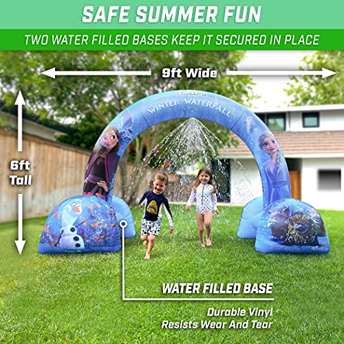 GoFloats Disney Inflatable Arch Sprinkler for Kids, Choose Between Cars, Frozen and Finding Nemo