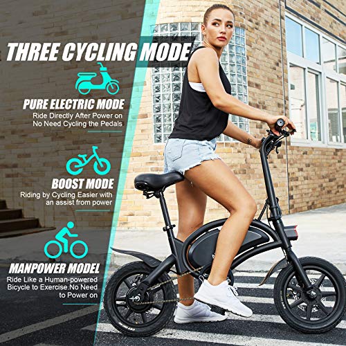 ANCHEER 14'' / 12'' Electric Bike Electric Bicycle, 500W / 350W Folding Electric Commuter Bike 20MPH Adults/Teens City Ebike with 48V 7.5Ah / 6Ah Battery & Dual-Disc Brakes