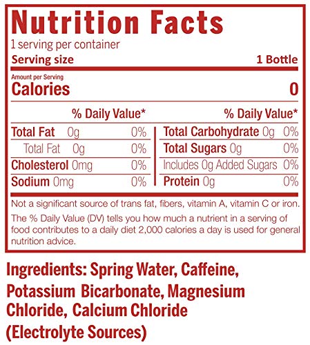 Cafeina - Caffeinated Spring Water (12 Pack) - 100mg Caffeine, Electrolytes, 7+ pH Balanced, Natural Energy Boost - Ultra Hydrating - Keto Friendly - Kosher - Pre-Workout Boost and Post-Workout Recovery